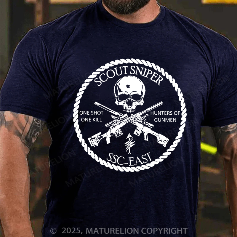 Maturelion Men's T-shirt Scout Sniper Classic Cotton T-shirt