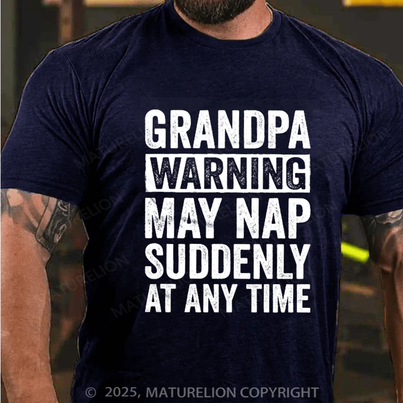 Maturelion Men's T-shirt Grandpa Funny Father's Day T-shirt