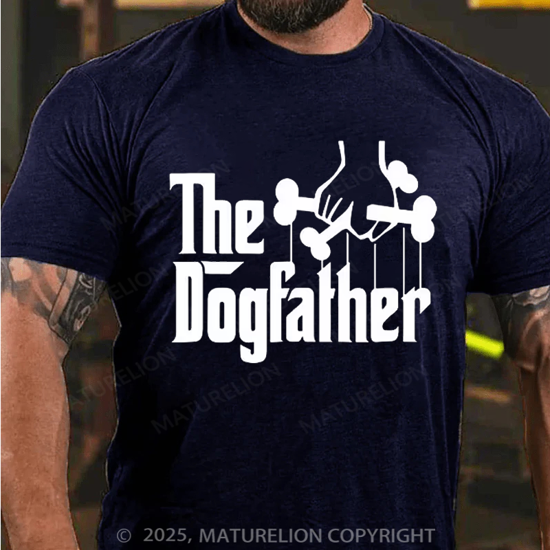 Maturelion Men's T-shirt The Dog Father Father's Day T-shirt