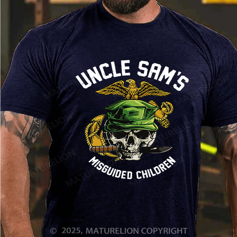 Maturelion Men's T-Shirt Uncle Sam's Misguided Children T-Shirt