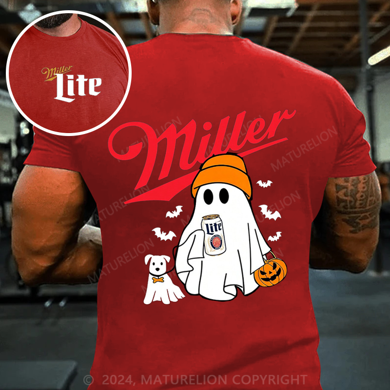 Maturelion Men's T-shirt Miller Beer MLite Cotton T-shirt