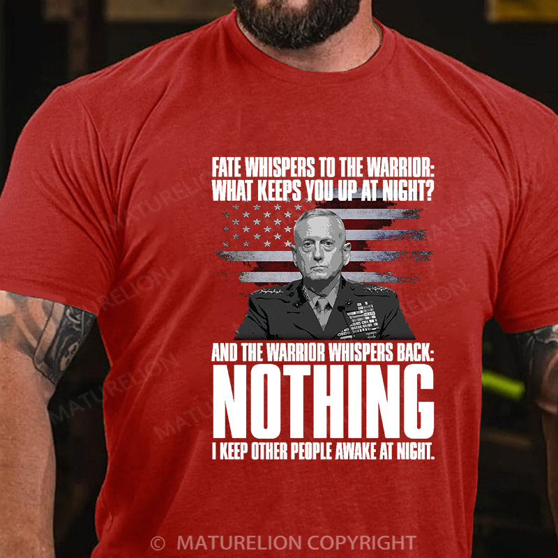 Maturelion Men's T-shirt I Keep People Awake! Cotton T-shirt