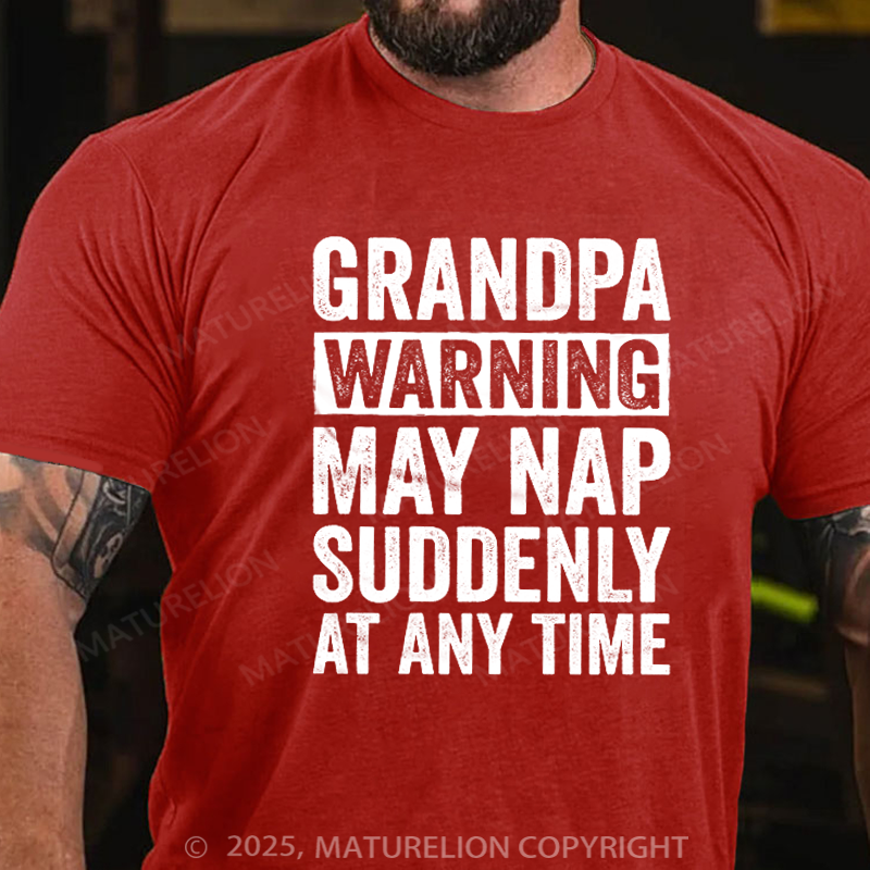 Maturelion Men's T-shirt Grandpa Funny Father's Day T-shirt