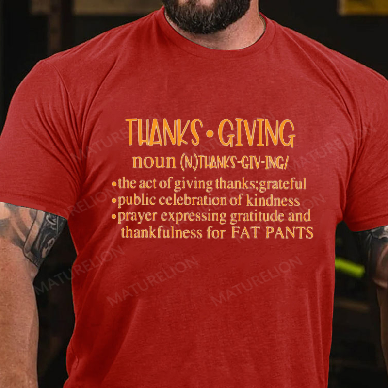 Maturelion Men's T-Shirt Thankful Grateful Blessed Cotton T-Shirt