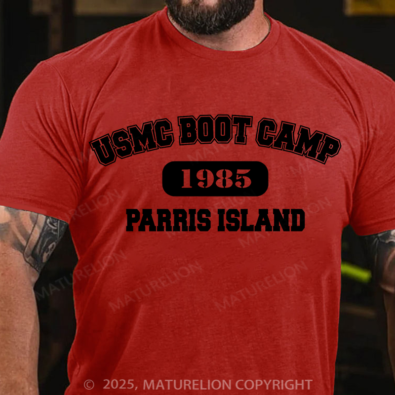 Maturelion Men's T-Shirt Boot Camp Cotton T-Shirt