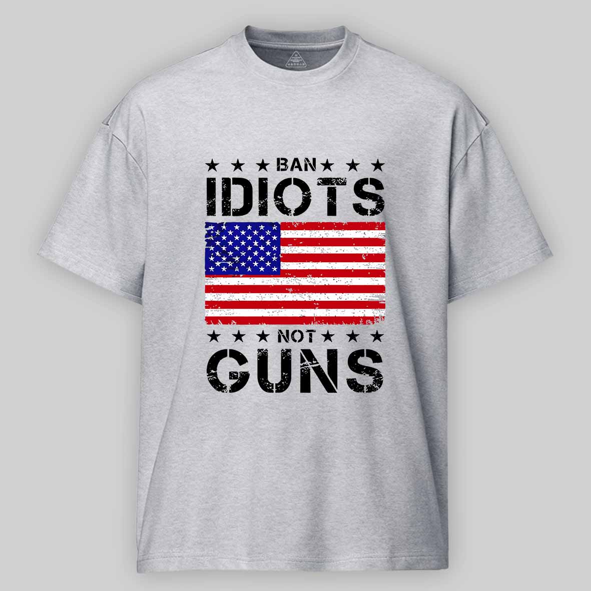 Maturelion Men's T-Shirt Ban Idiots Not Guns T-Shirt