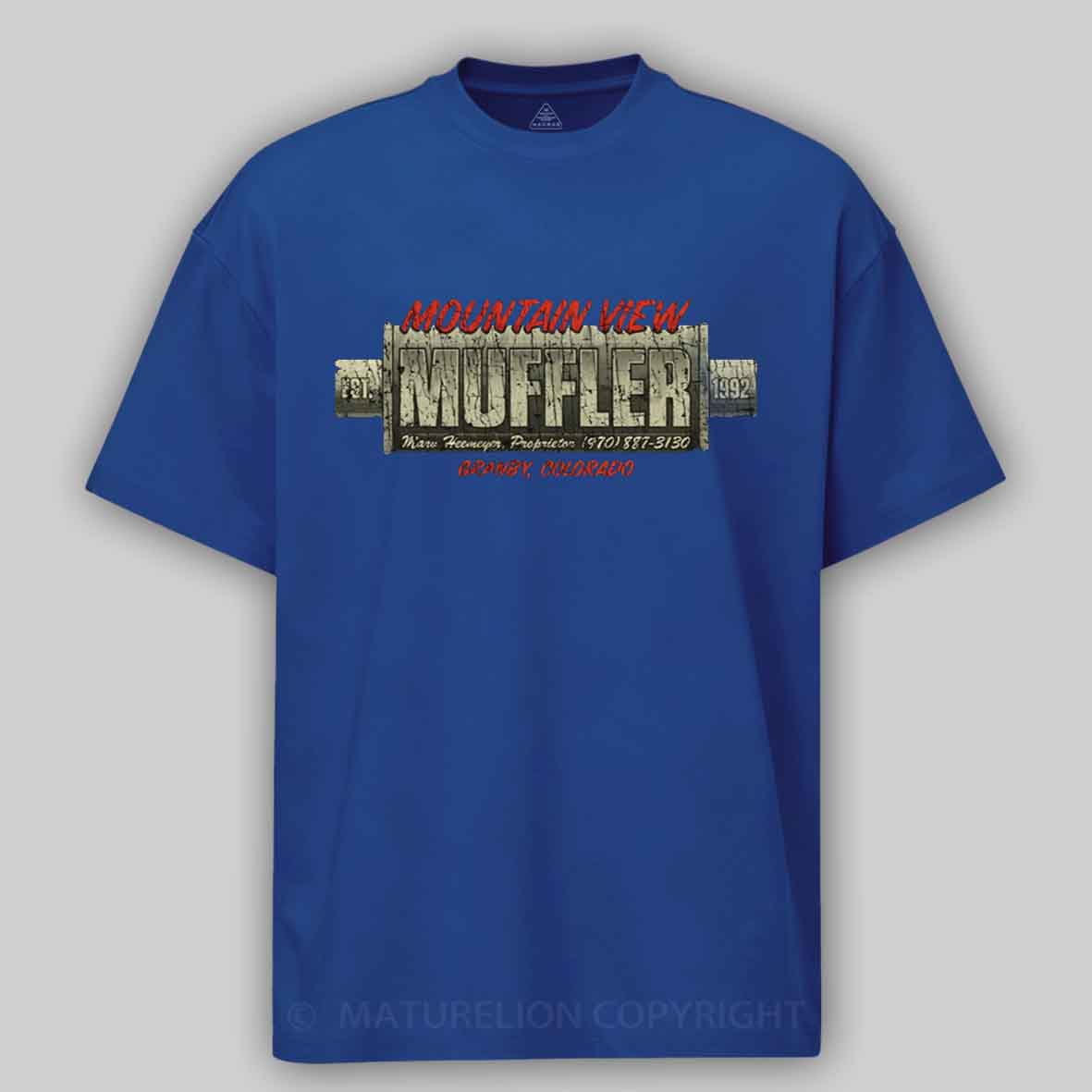 Maturelion Mountain View Muffler 1992 Cotton T-shirt
