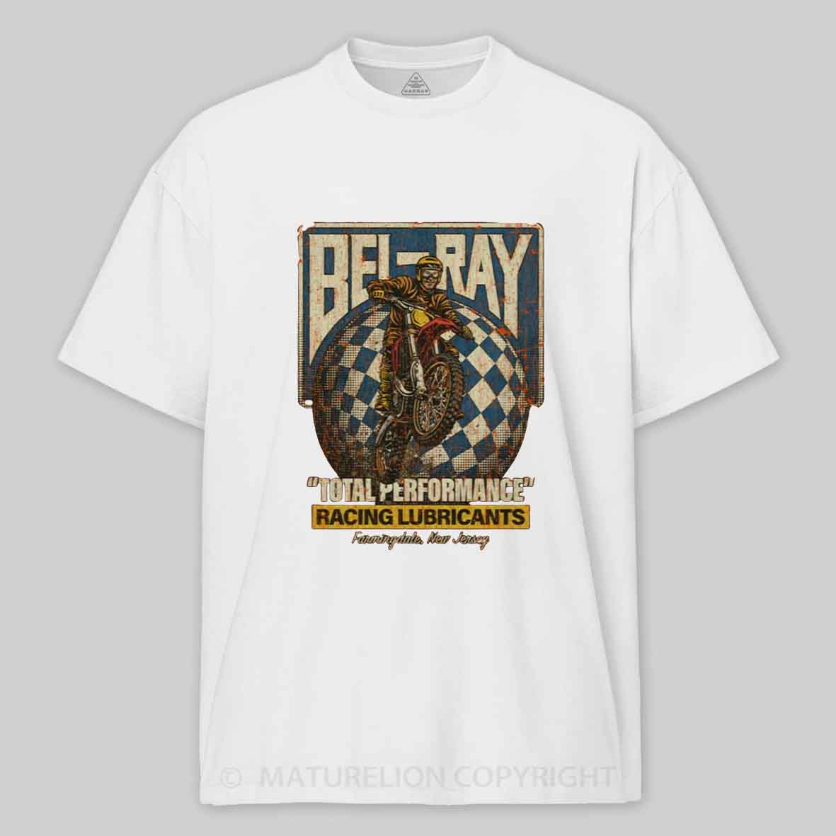 Maturelion Bel-Ray Racing Lubricants 1982 Cotton T-shirt