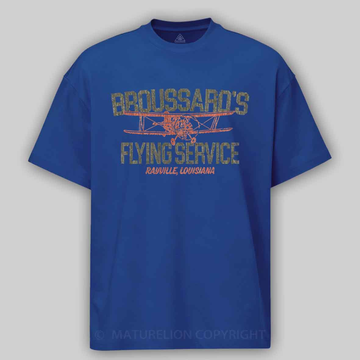 Maturelion Broussard’s Flying Service 1963 Cotton T-shirt