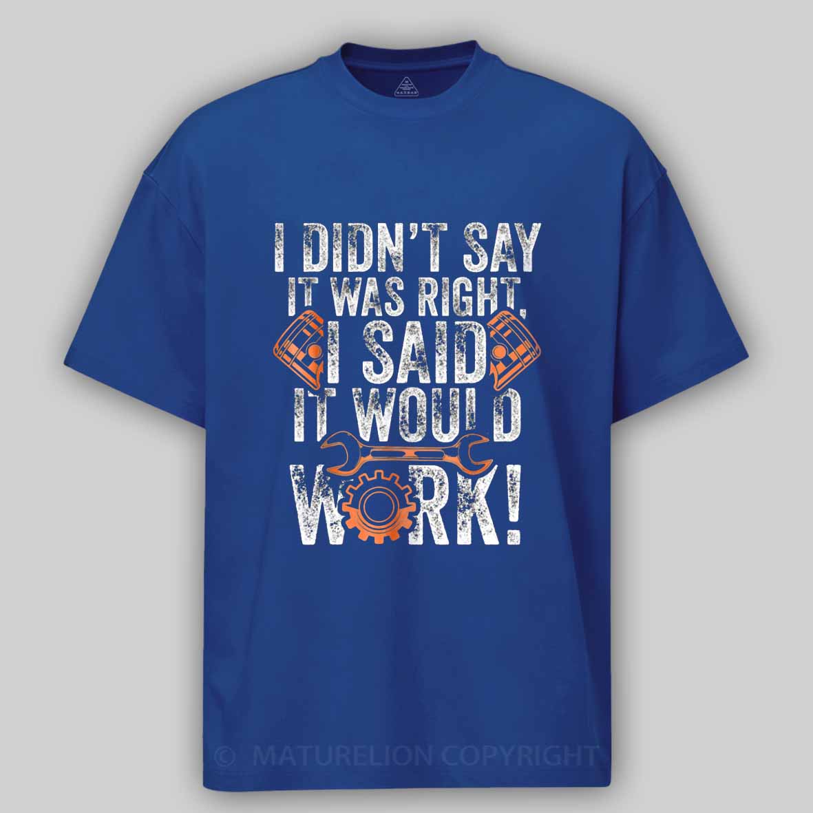 Maturelion Diesel Mechanic For Men With Saying Gift for Mechanics Cotton T-shirt