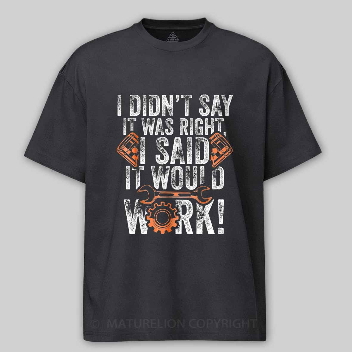 Maturelion Diesel Mechanic For Men With Saying Gift for Mechanics Cotton T-shirt