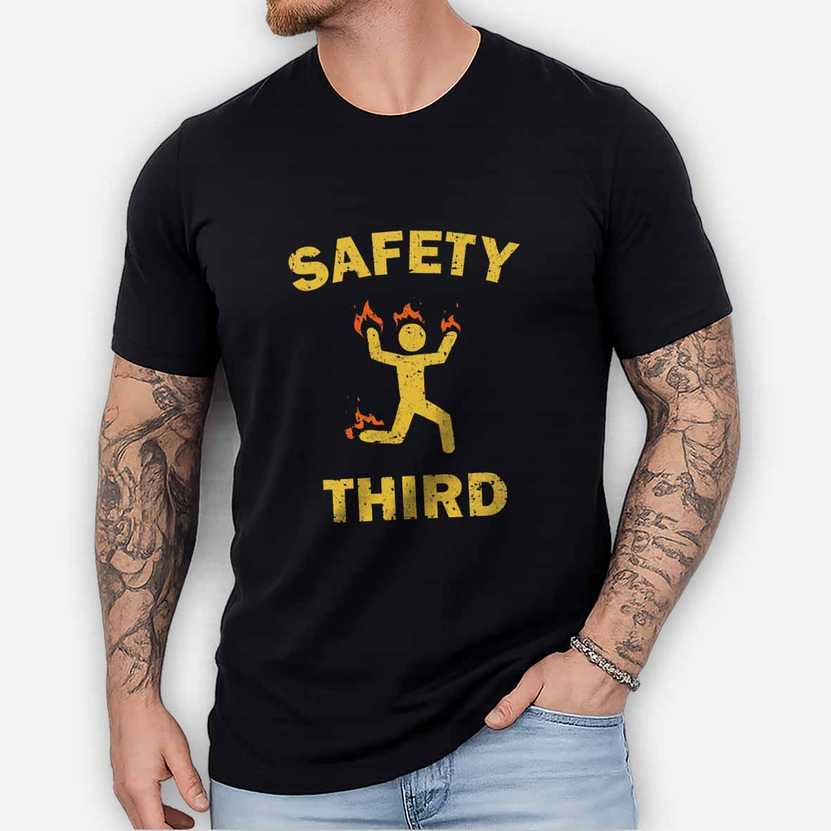 Maturelion Safety Third Cotton T-shirt