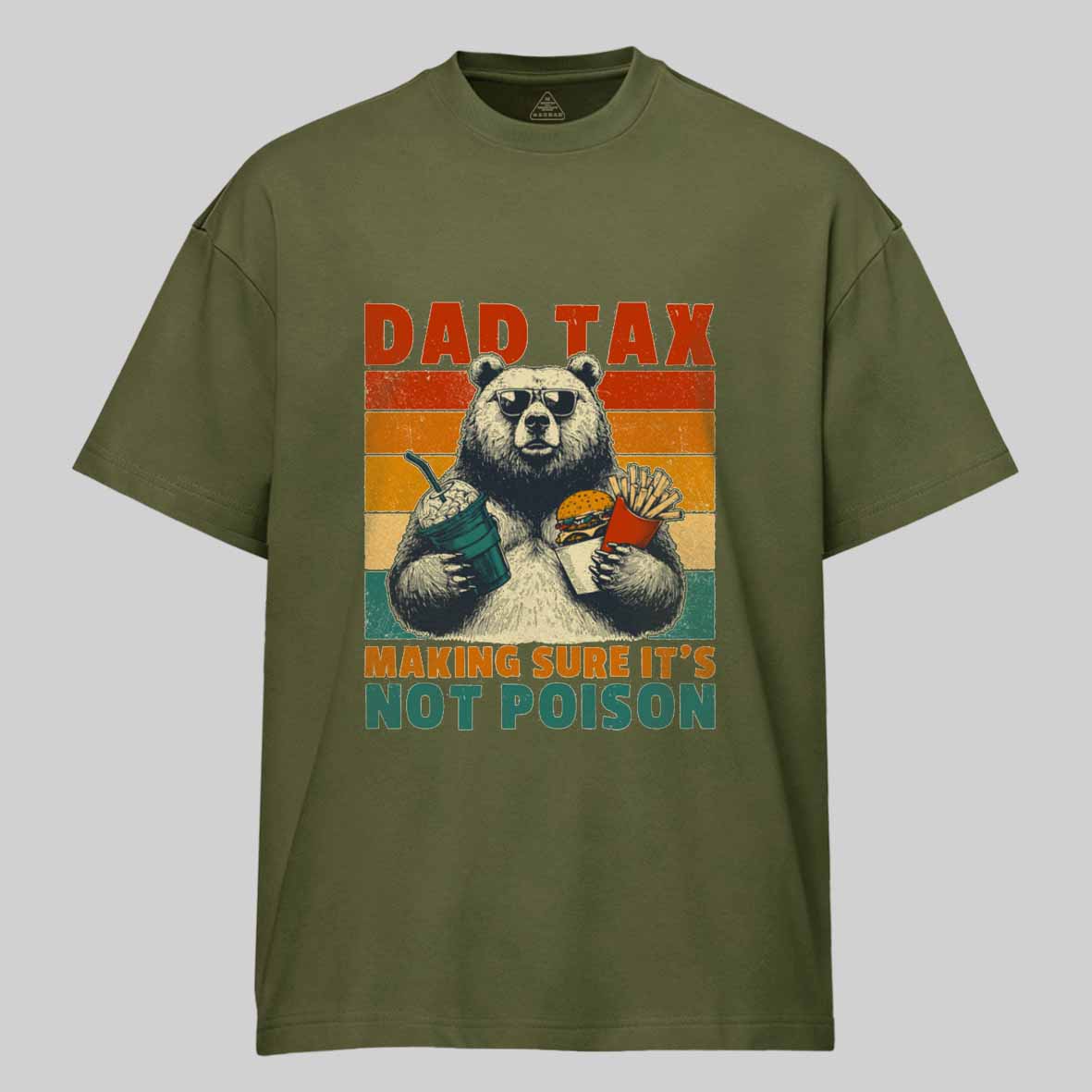 Maturelion Dad Tax: Bear Cotton T-shirt