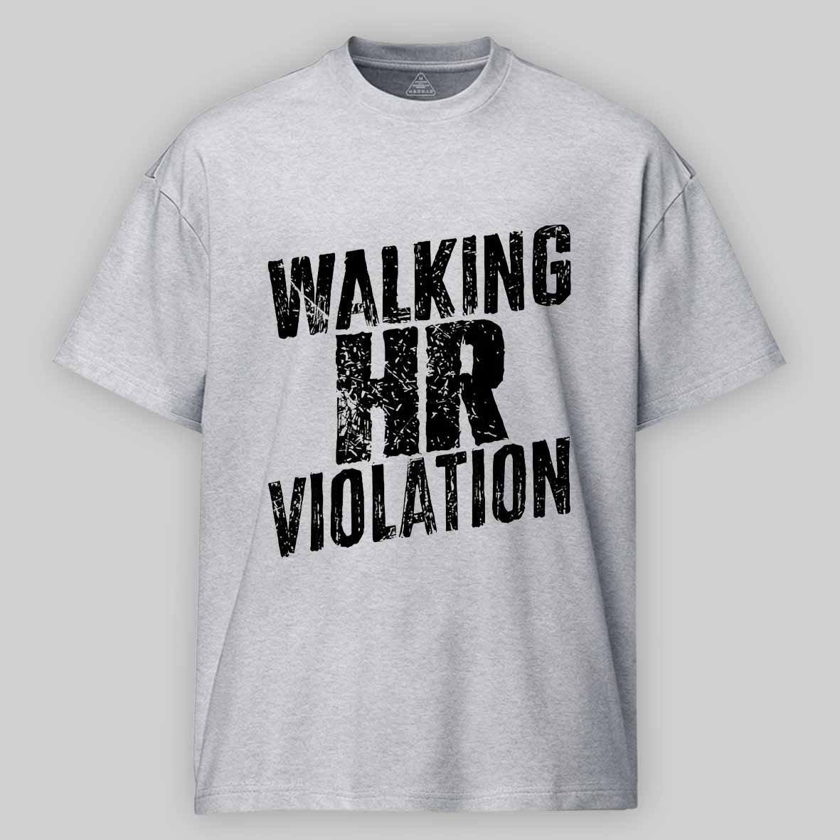 Maturelion Walking HR Violation Cotton T-shirt