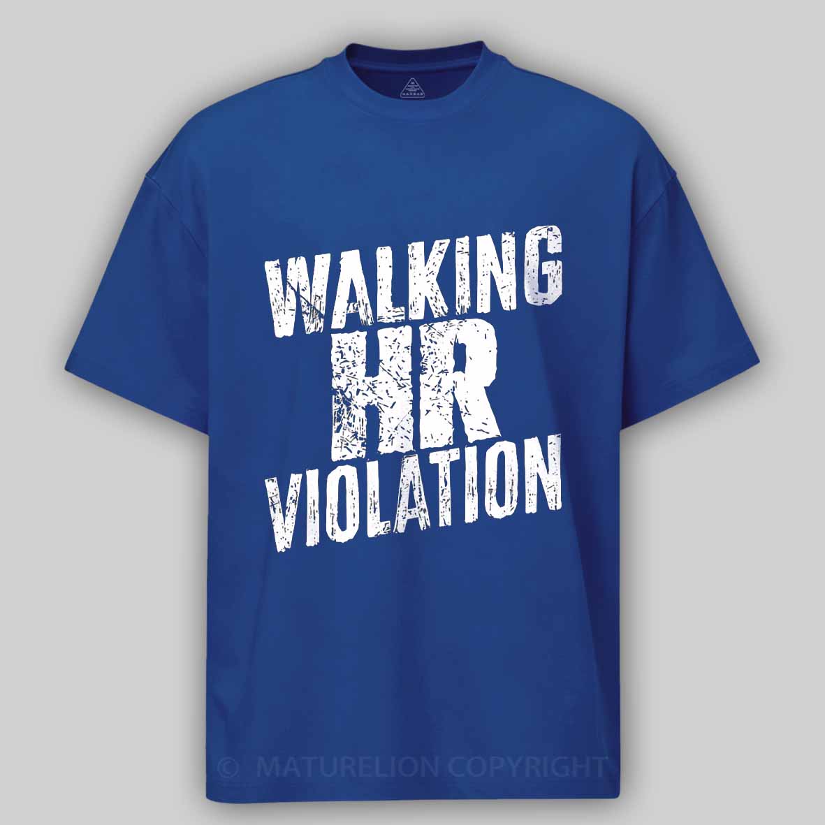 Maturelion Walking HR Violation Cotton T-shirt