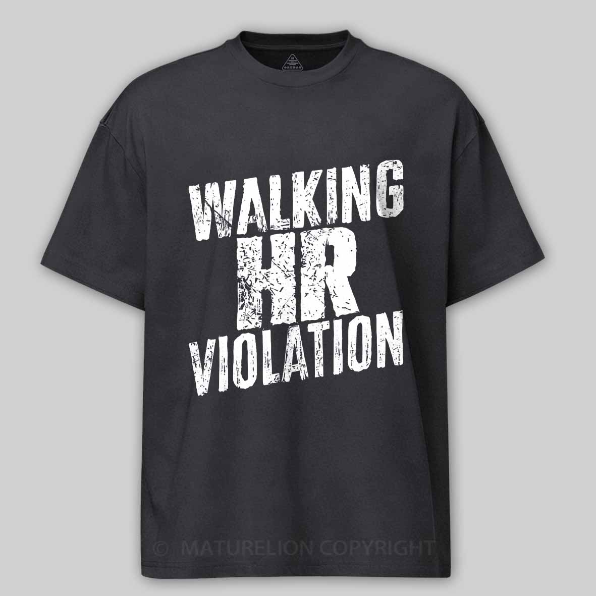 Maturelion Walking HR Violation Cotton T-shirt