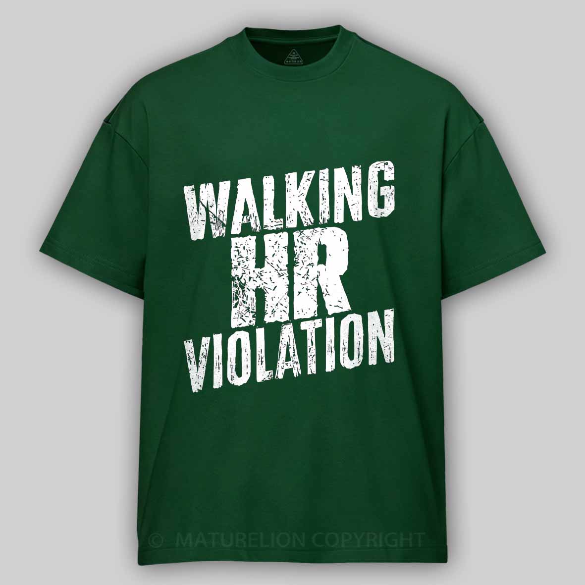 Maturelion Walking HR Violation Cotton T-shirt