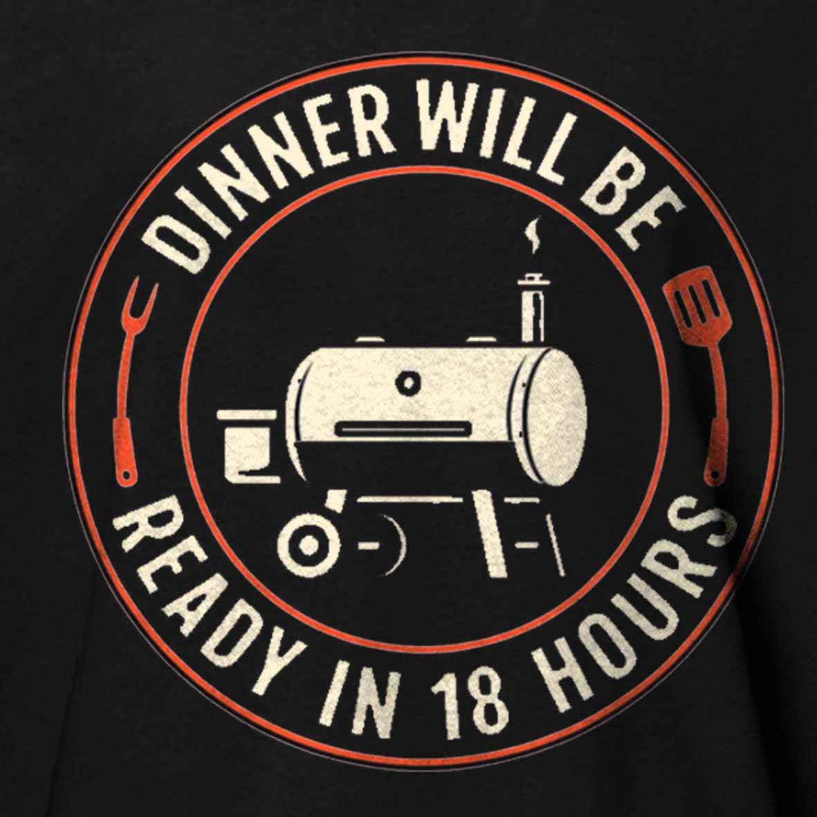 Maturelion BBQ Dad Smoker Humor – 18 Hour Meat Master Cotton T-shirt