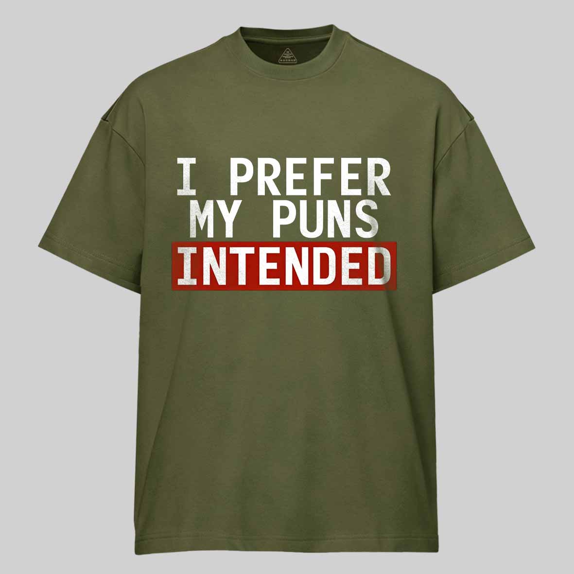 Maturelion I Prefer My Puns Intended Cotton T-shirt