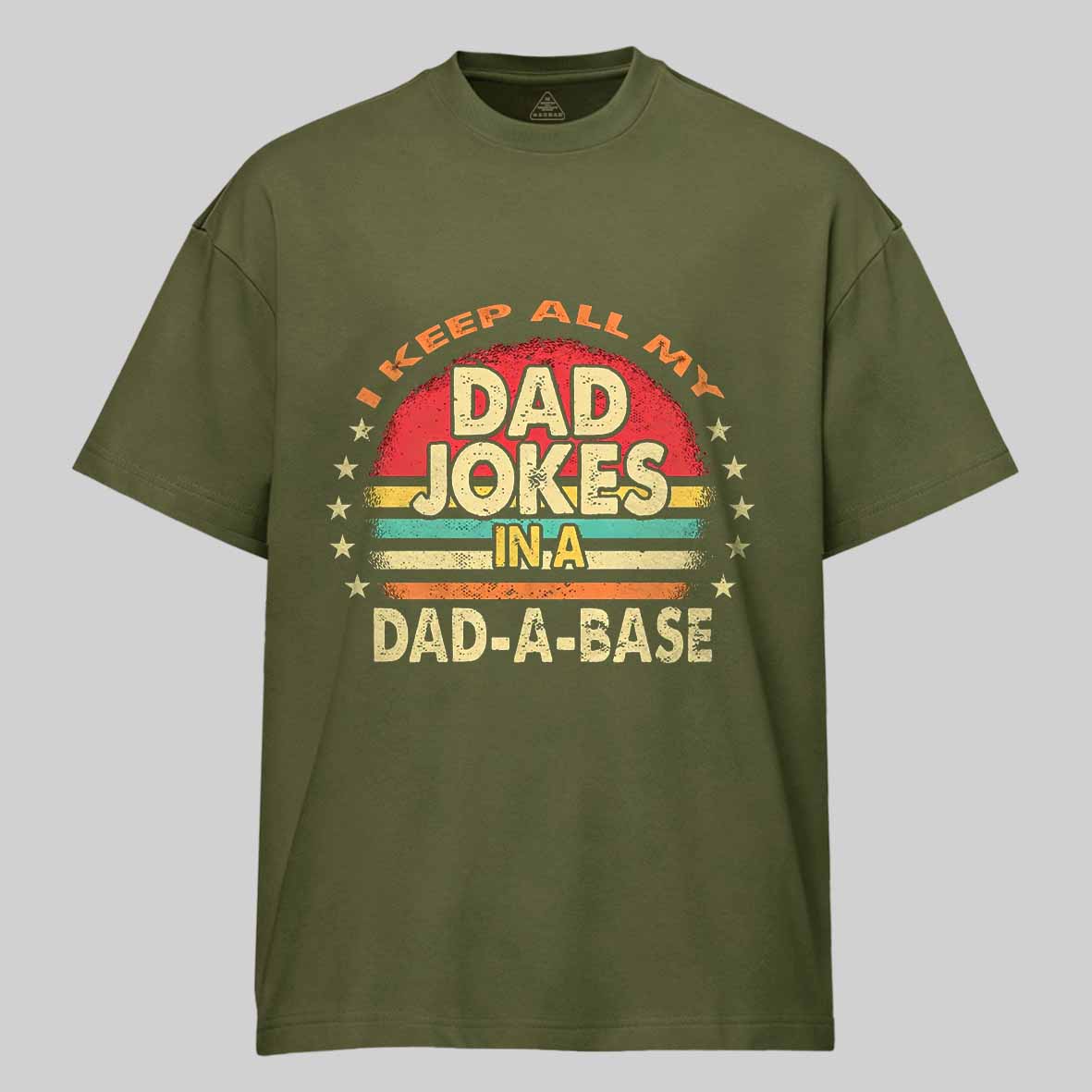 Maturelion I Keep All My Dad Jokes In A Dad-a-base Vintage Cotton T-shirt