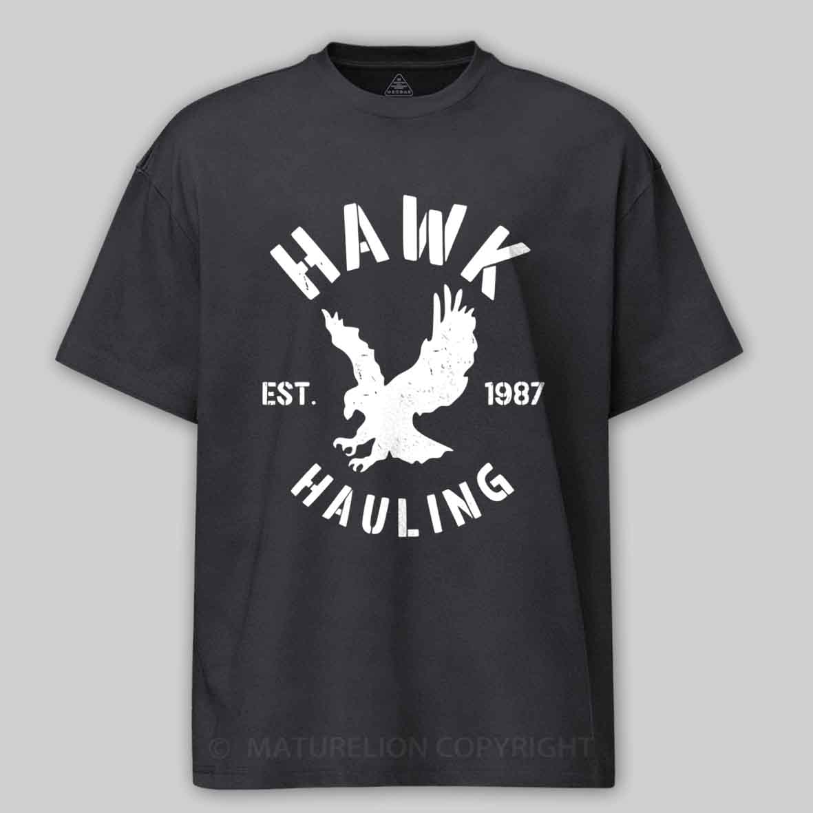Maturelion Hawk-Hauling Cotton T-shirt