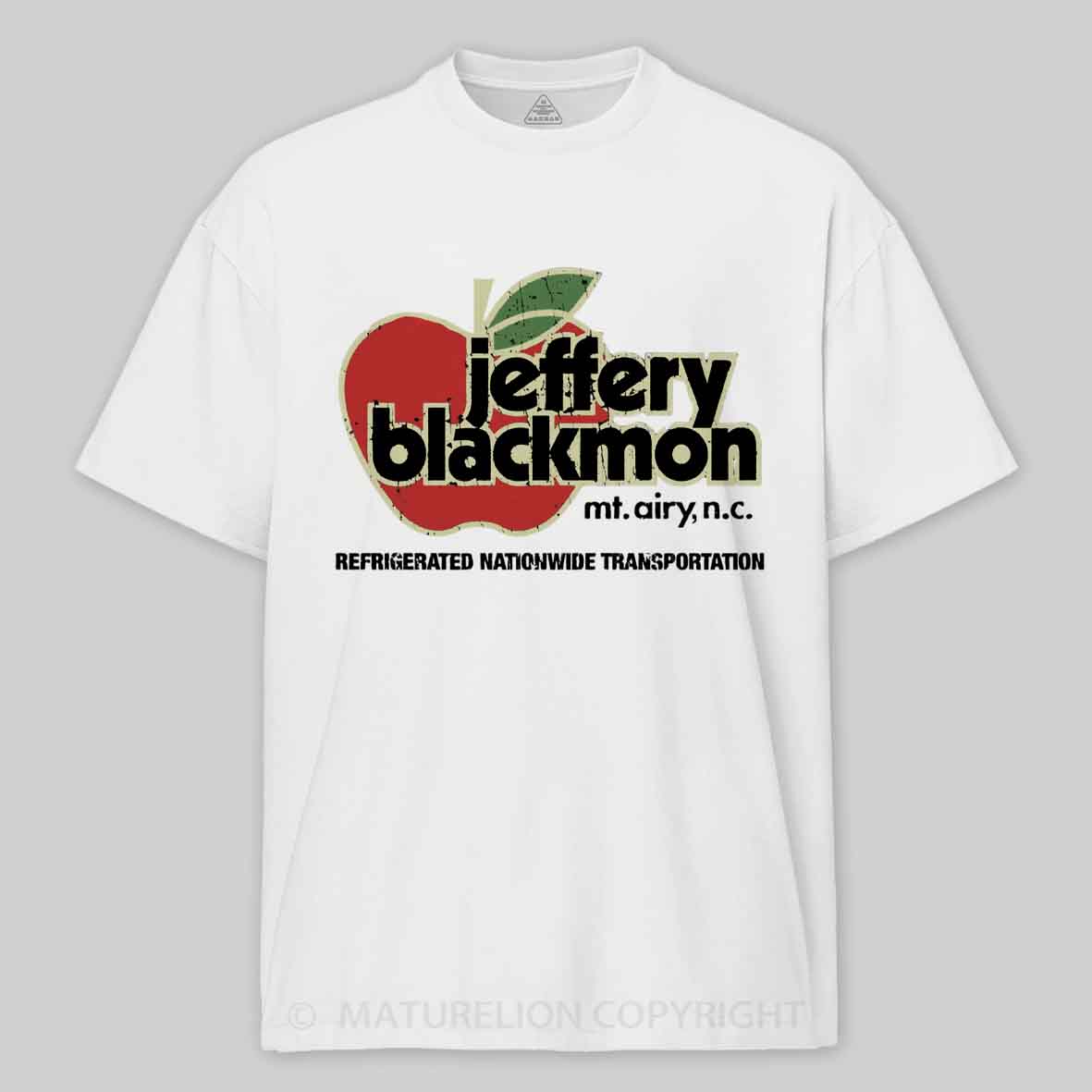 Maturelion Jeffery Blackmon Trucking 1970 Cotton T-shirt