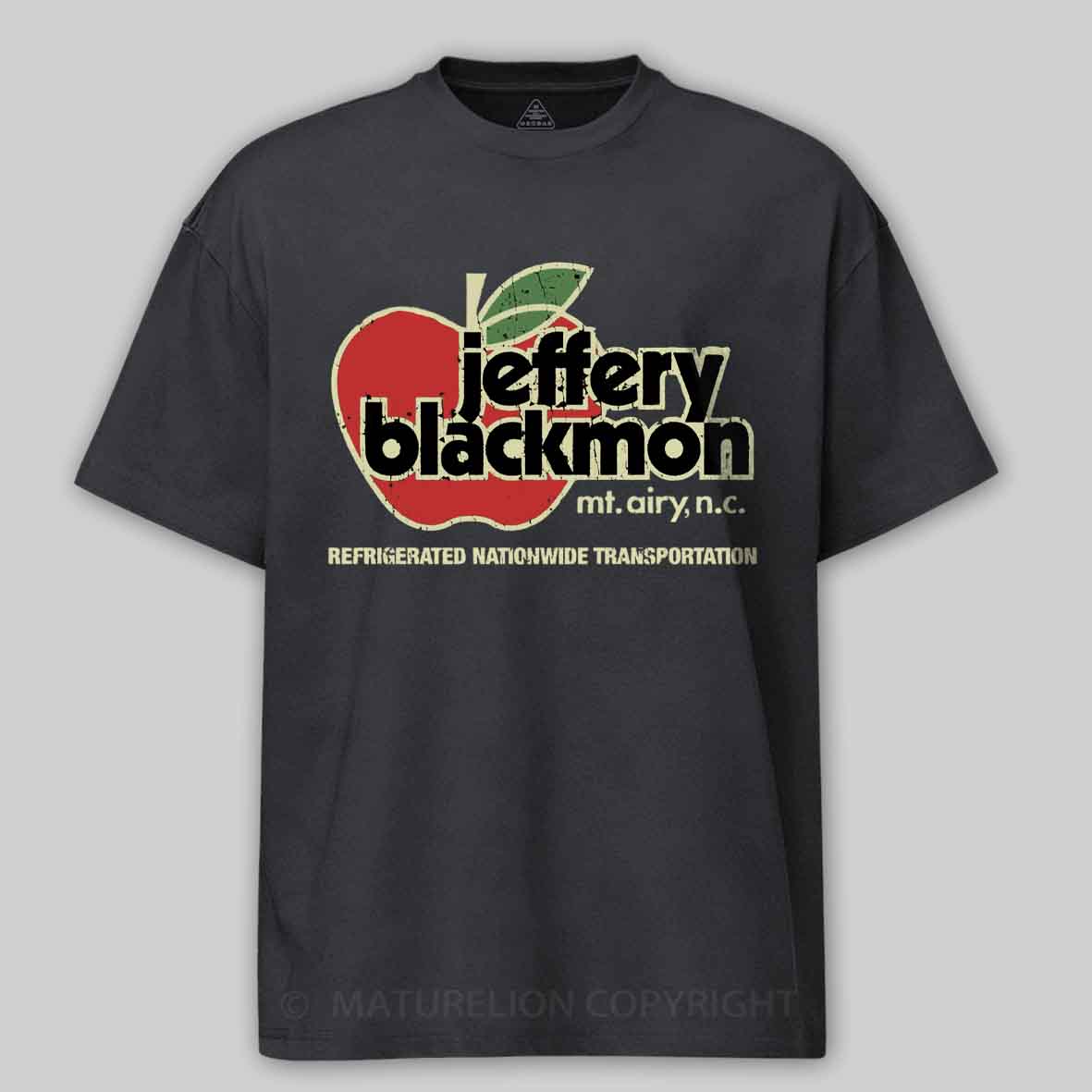 Maturelion Jeffery Blackmon Trucking 1970 Cotton T-shirt
