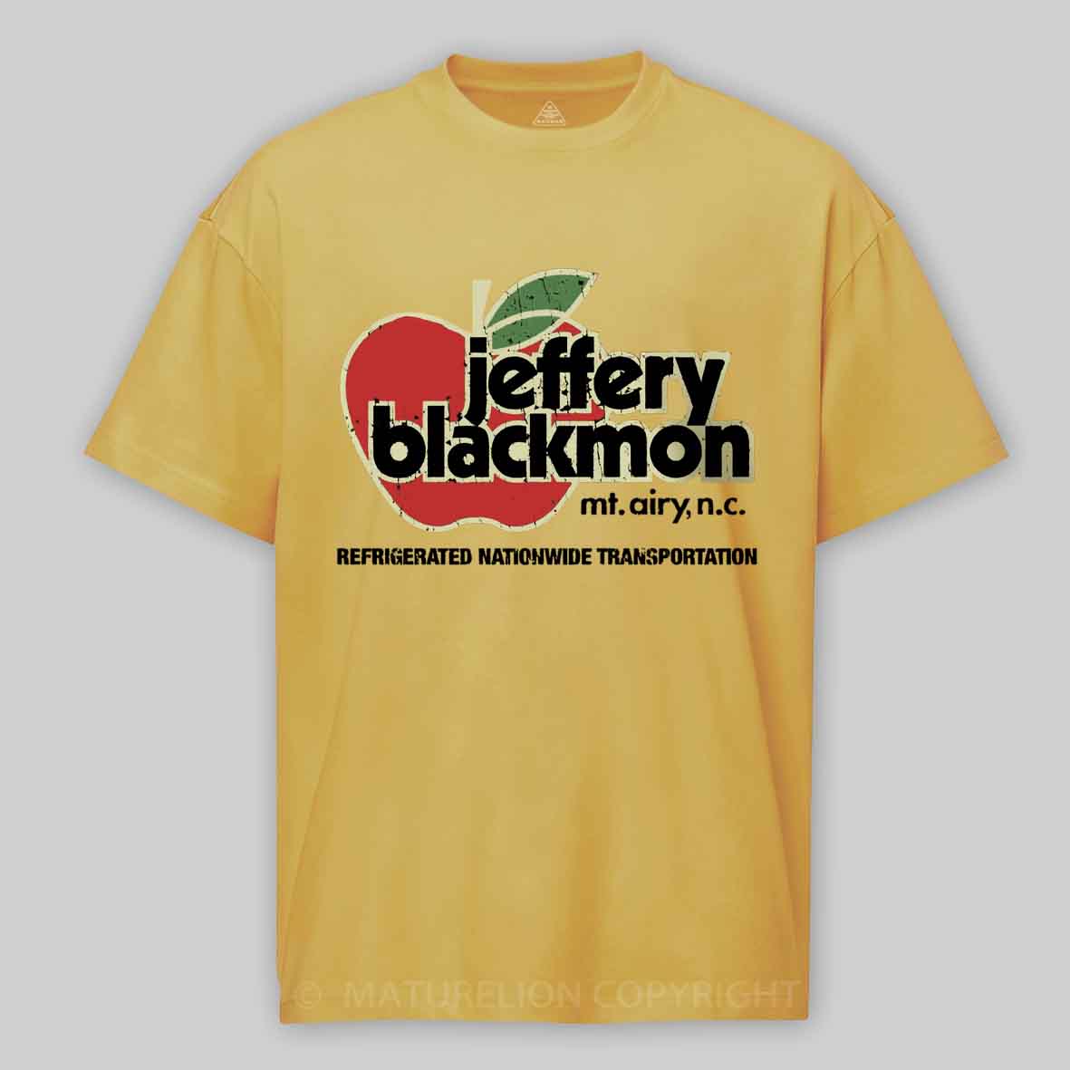 Maturelion Jeffery Blackmon Trucking 1970 Cotton T-shirt