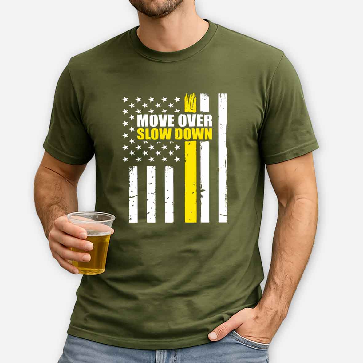 Maturelion Tow Truck Driver Move Over Slow Down Cotton T-shirt