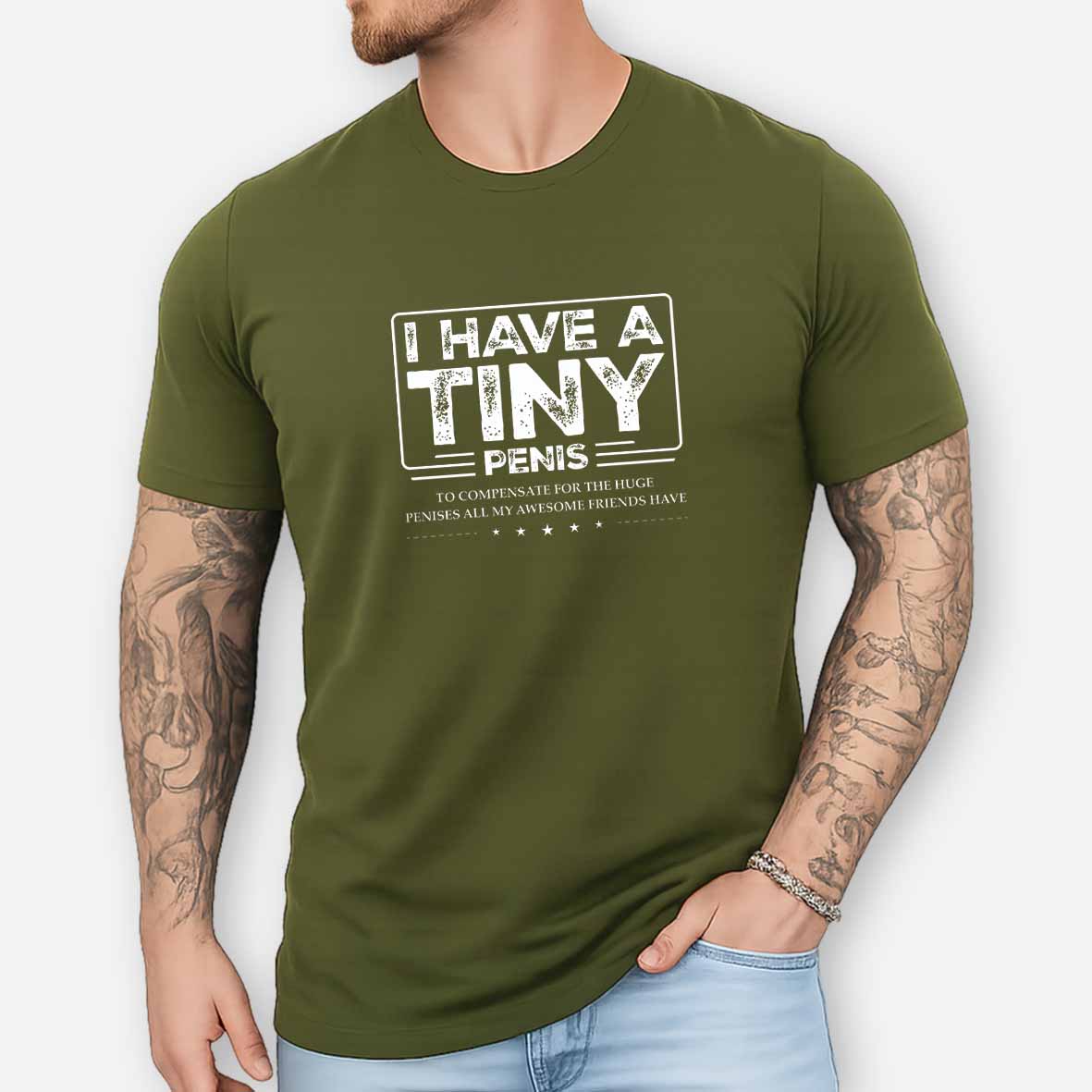 Maturelion Funny I Have A Tiny Cotton T-shirt