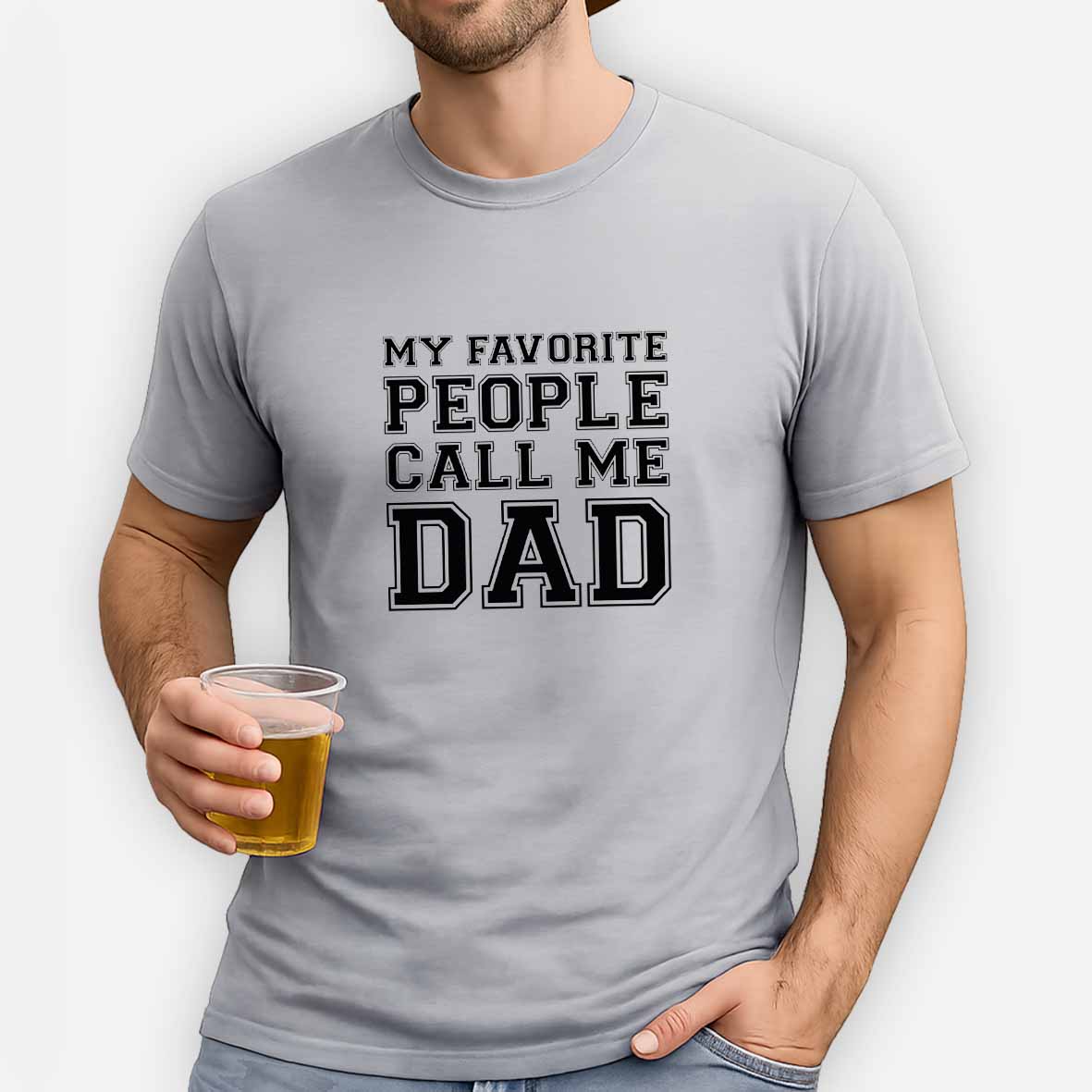 Maturelion My Favorite People Call Me Dad Cotton T-shirt