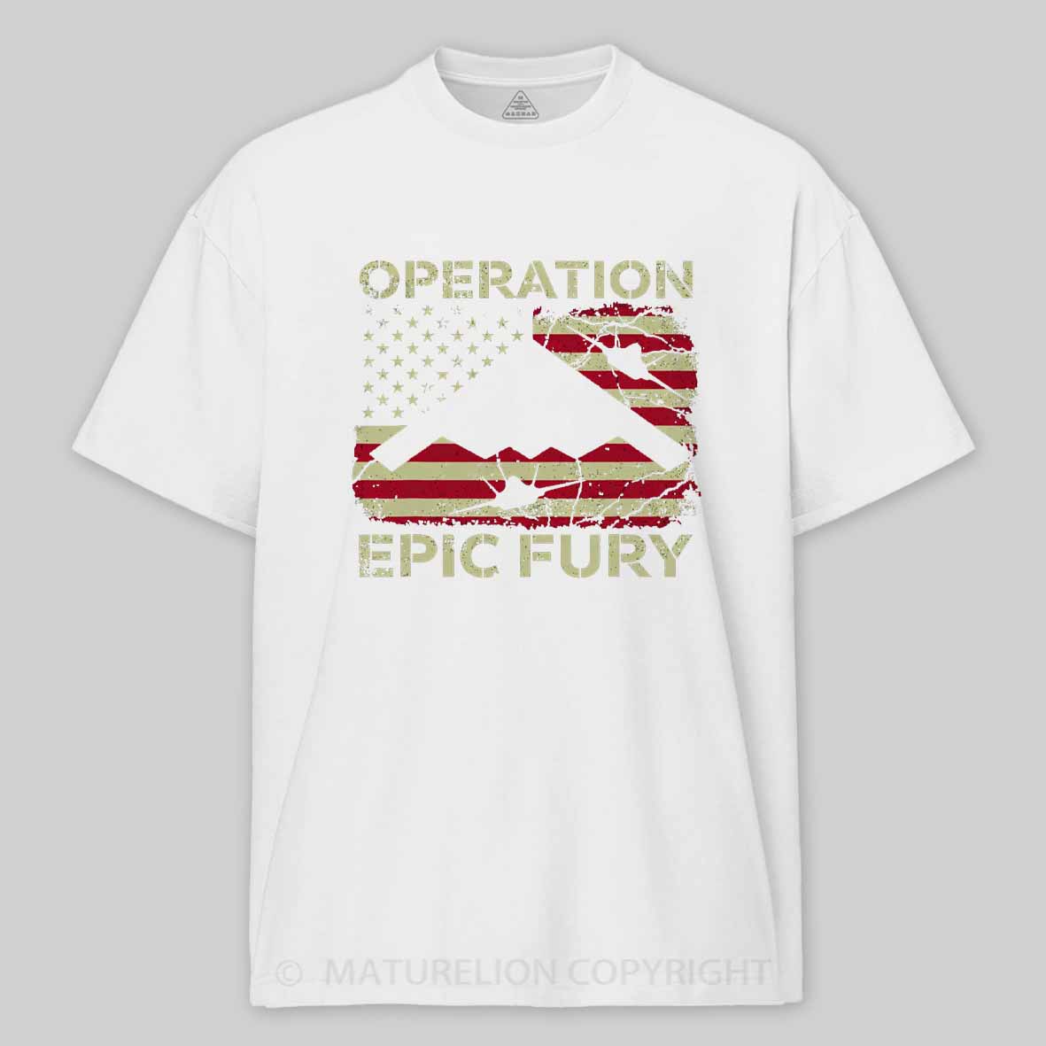 Maturelion Operation Epic Fury Cotton T-shirt