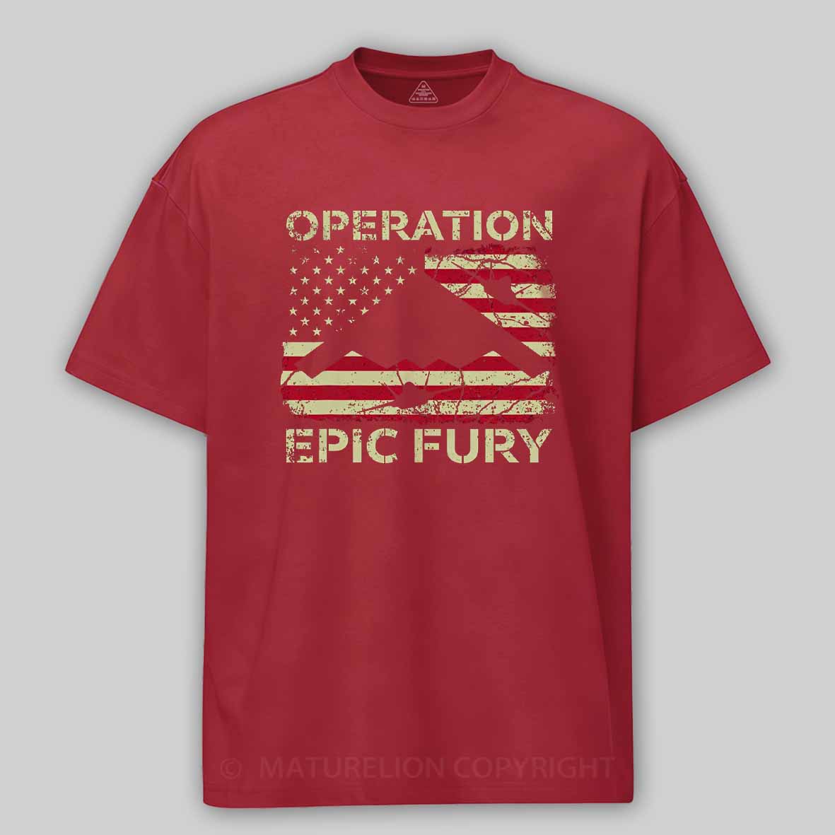 Maturelion Operation Epic Fury Cotton T-shirt