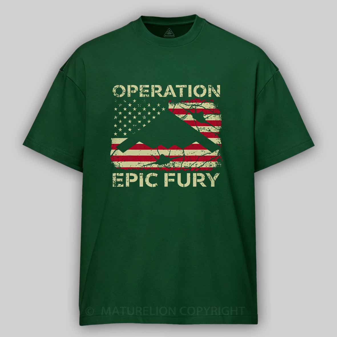 Maturelion Operation Epic Fury Cotton T-shirt