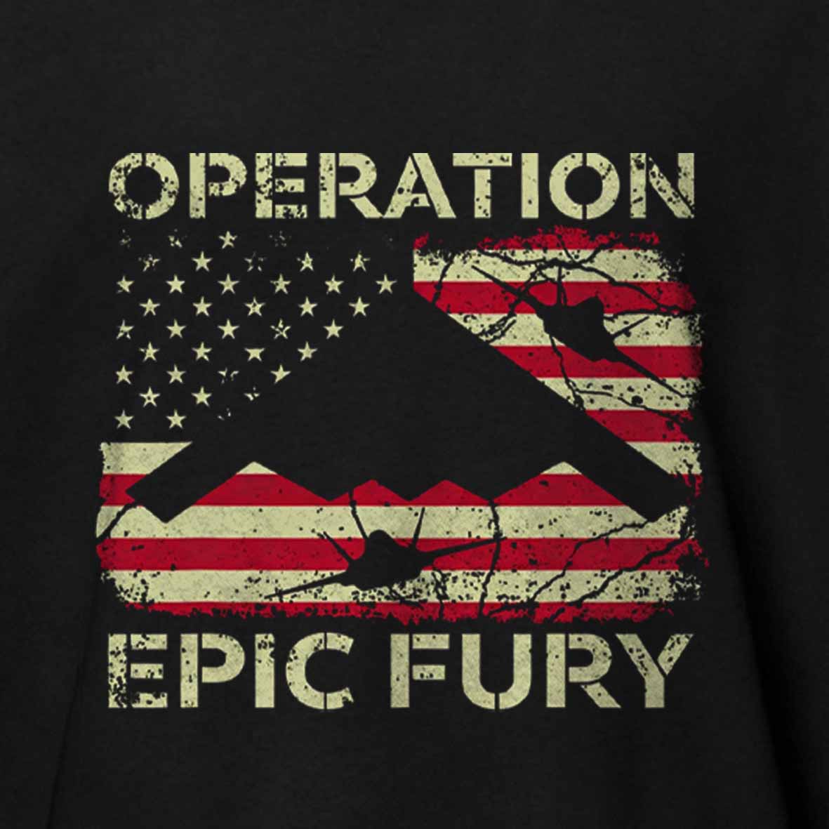 Maturelion Operation Epic Fury Cotton T-shirt