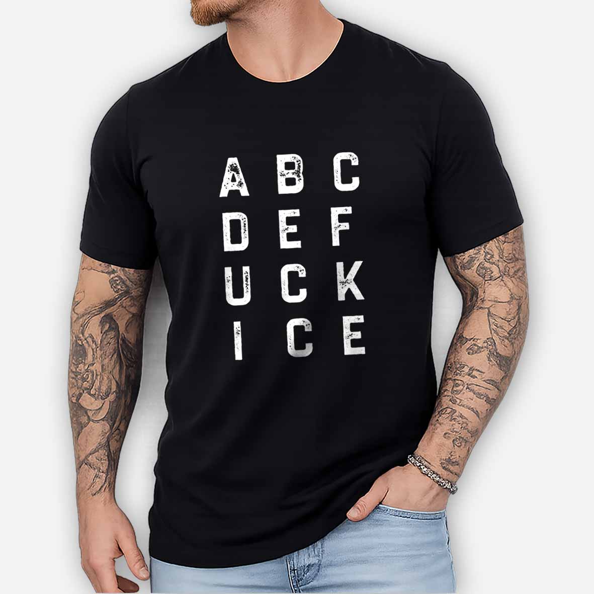 Maturelion ABCDEFUCKICE Cotton T-shirt