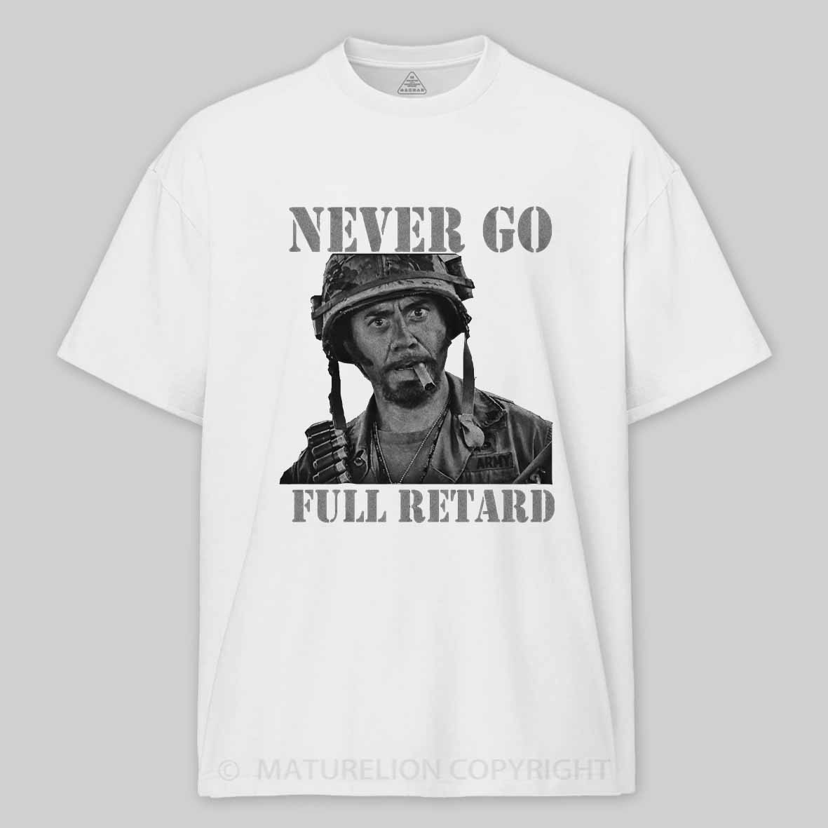 Maturelion Never Go Full Vintage Cotton T-shirt