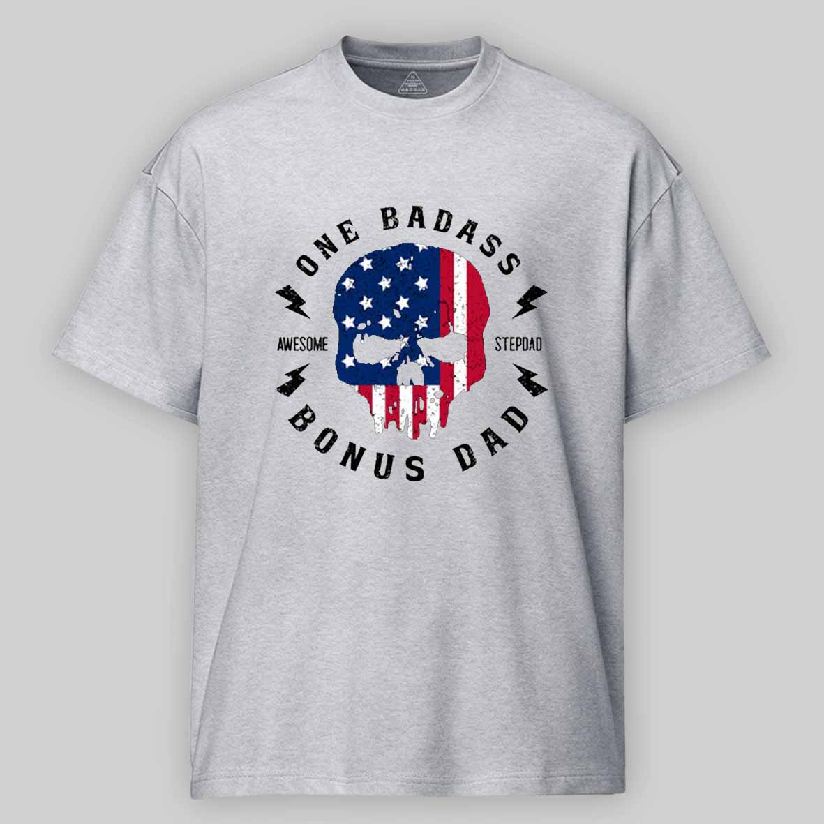 Maturelion One Badass Bonus Dad Cotton T-shirt