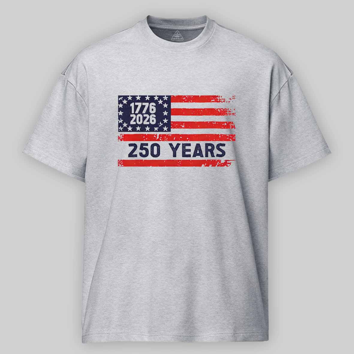 Maturelion USA 250 Anniversary Patriotic Typography Cotton T-shirt