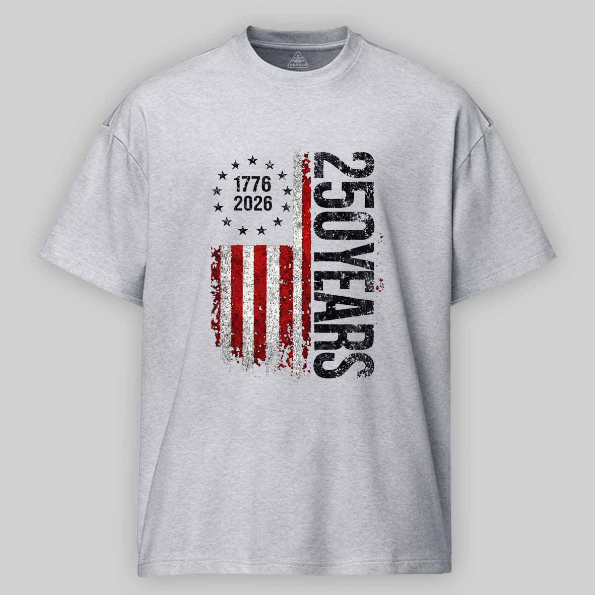 Maturelion 250 Years Anniversary Usa American Flag 1776 2026 Patriotic Independence Day 4th July Cotton T-shirt