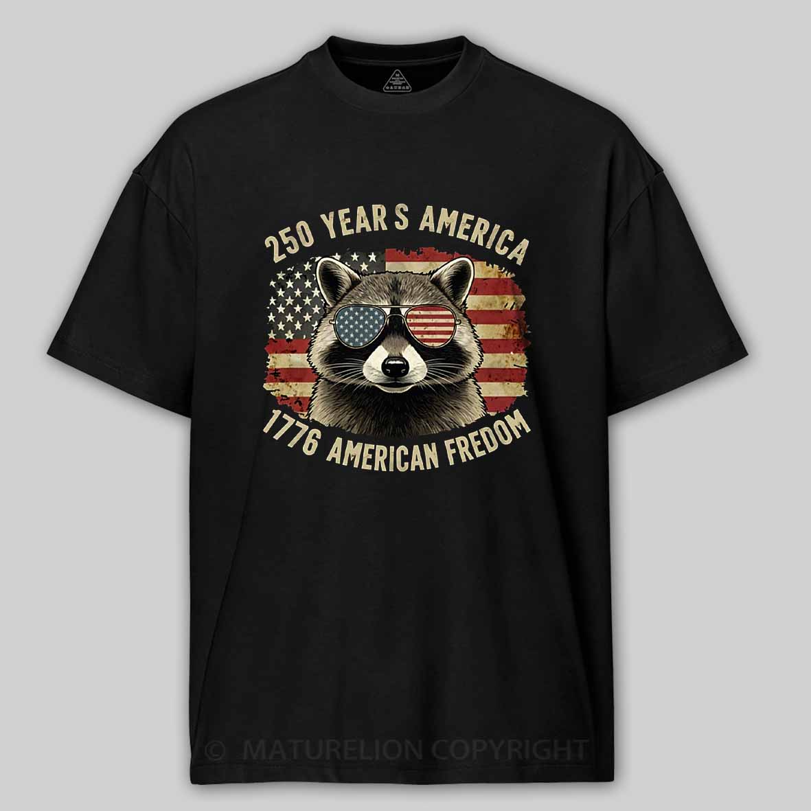 Maturelion 250 Years America Cotton T-shirt