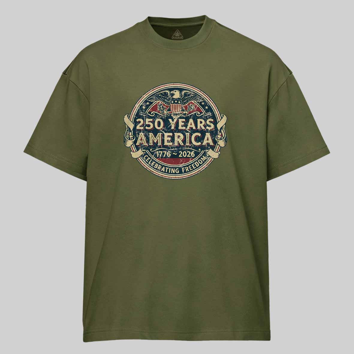 Maturelion 250 Years America 1776 2026 Cotton T-shirt