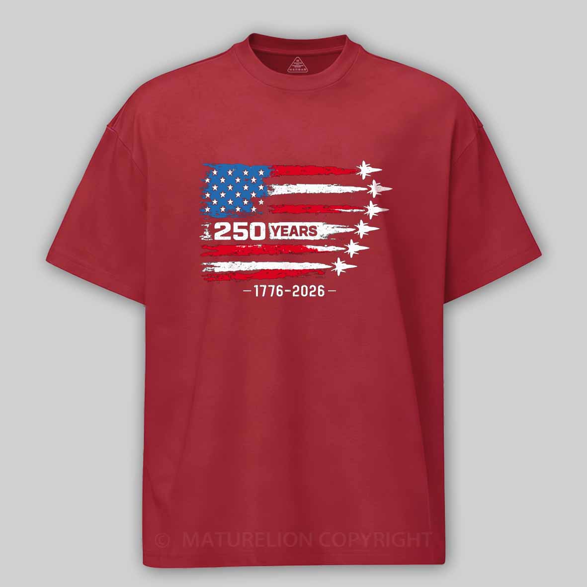 Maturelion 250 Anniversary USA Cotton T-shirt