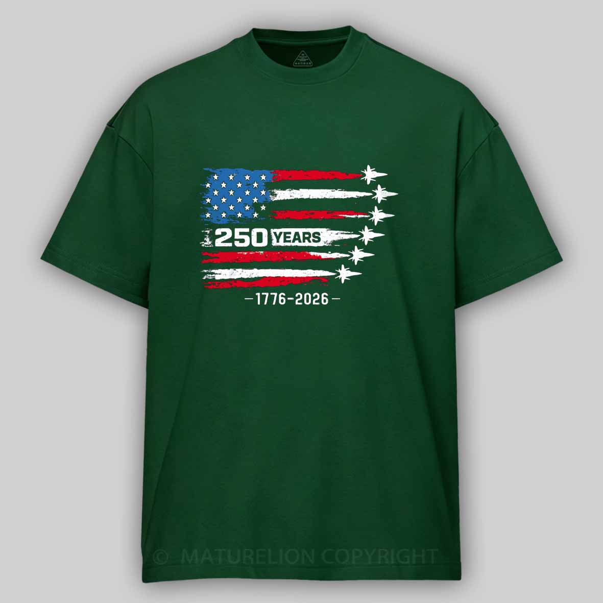 Maturelion 250 Anniversary USA Cotton T-shirt