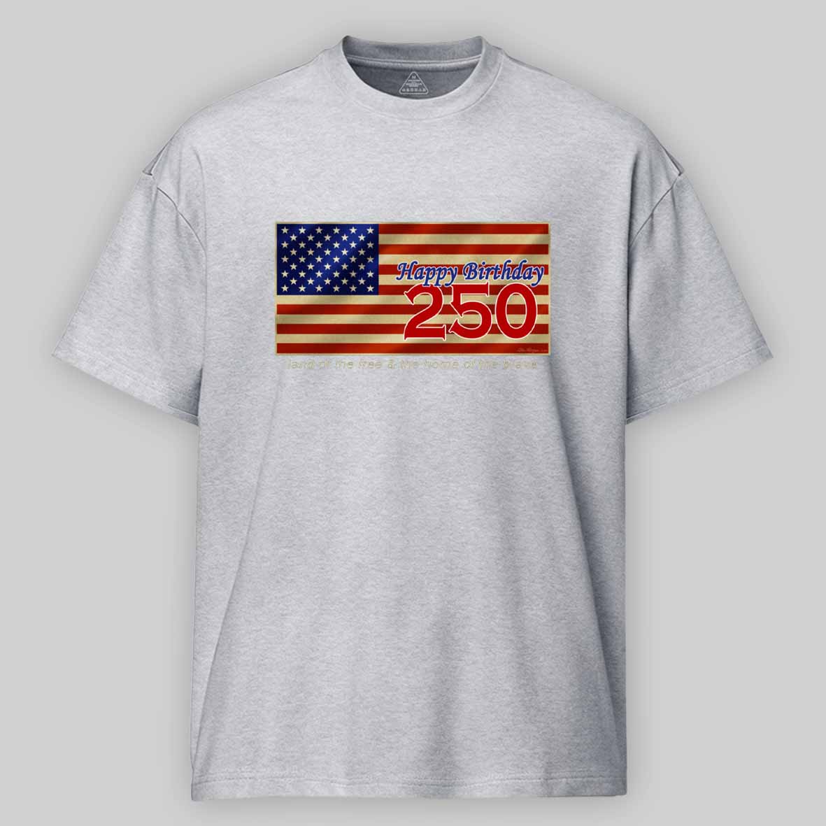 Maturelion Happy 250th Birthday USA Cotton T-shirt