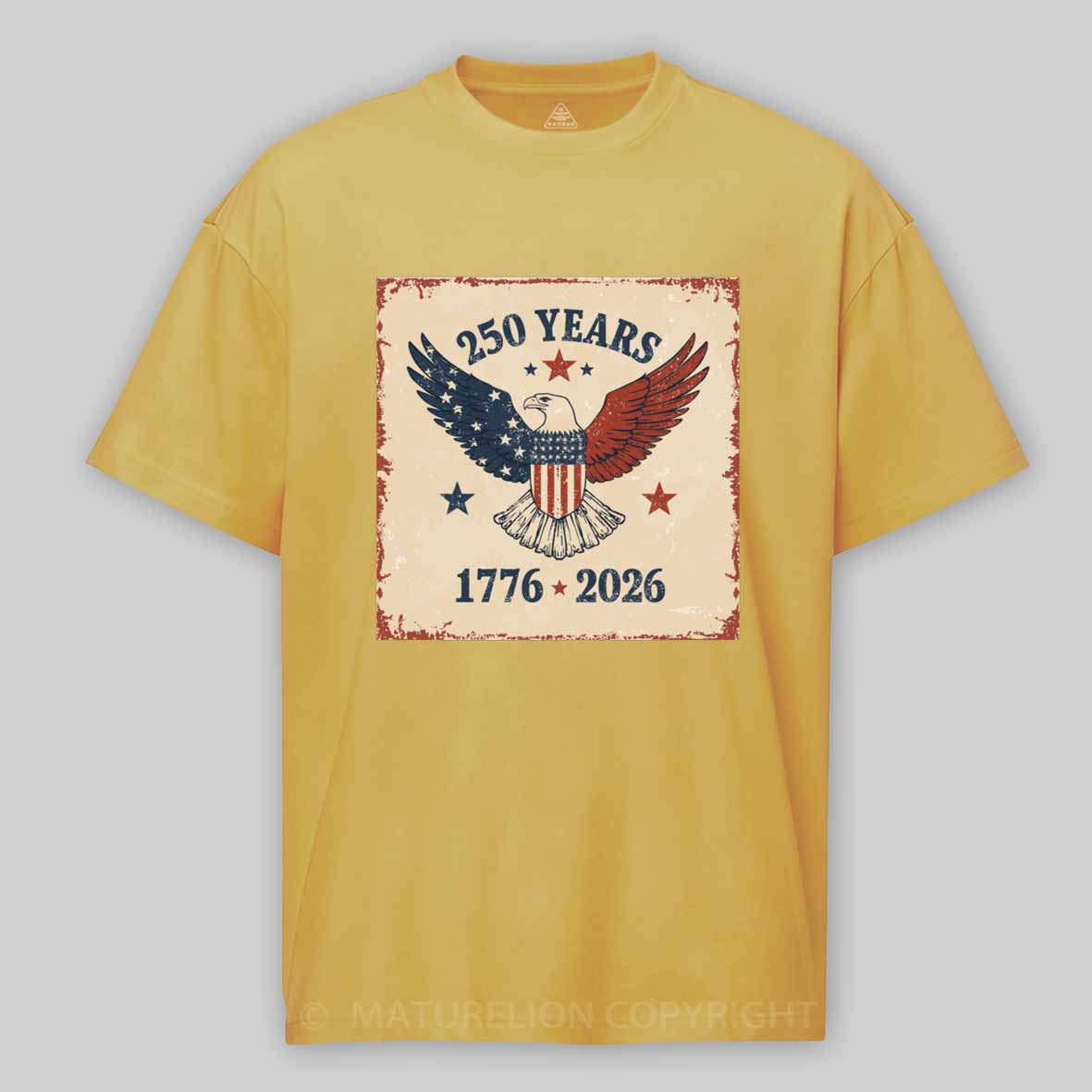 Maturelion American 250th Anniversary Cotton T-shirt