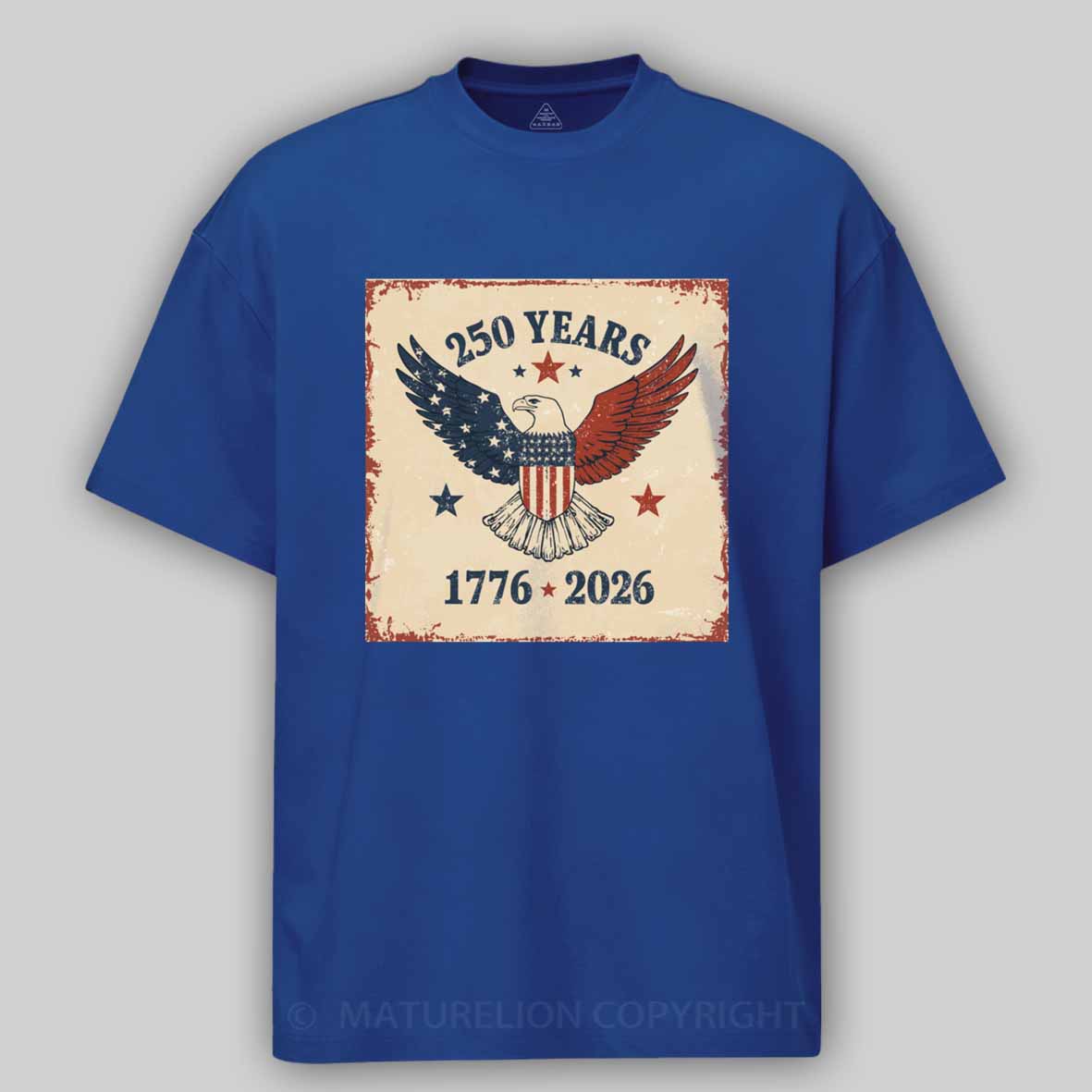 Maturelion American 250th Anniversary Cotton T-shirt