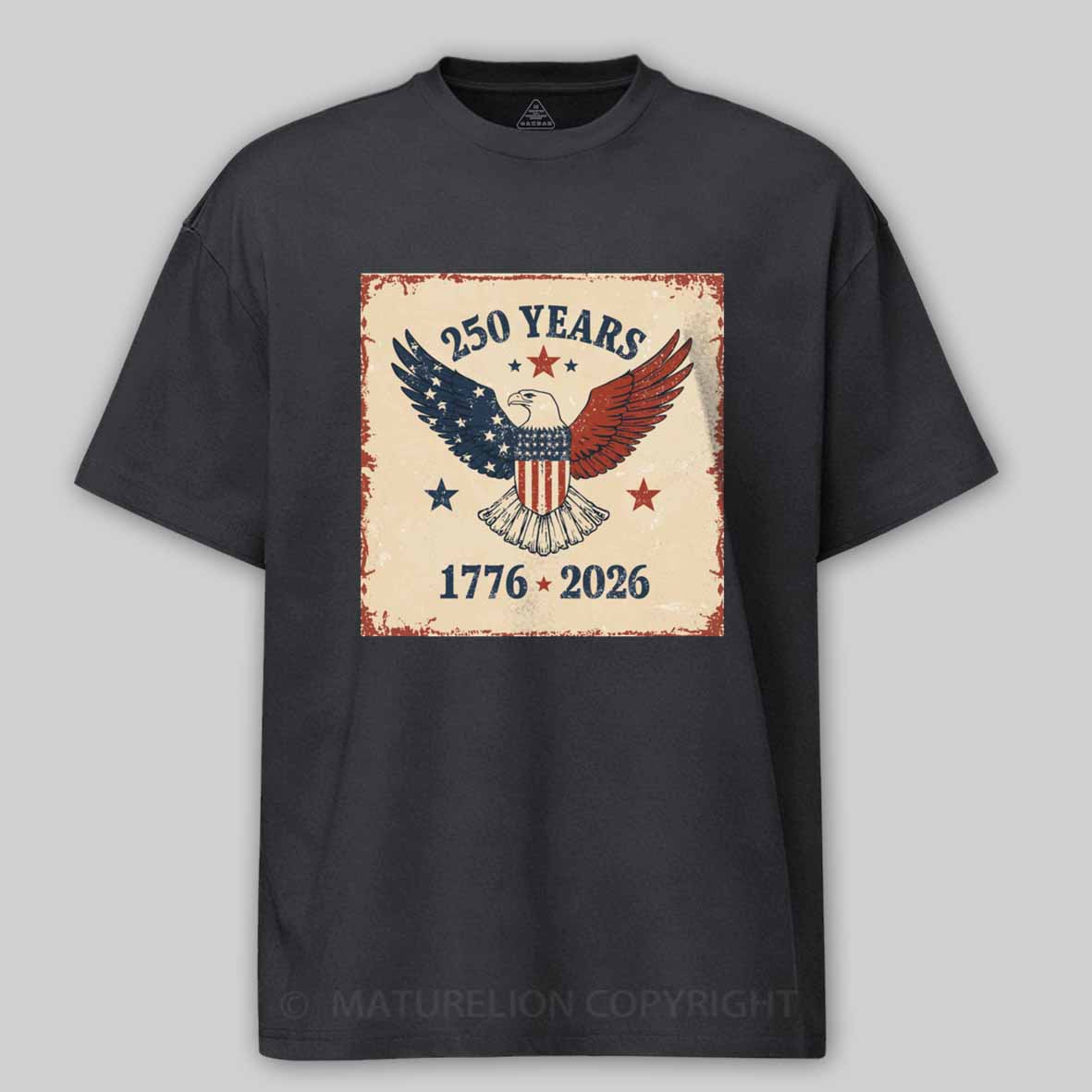 Maturelion American 250th Anniversary Cotton T-shirt