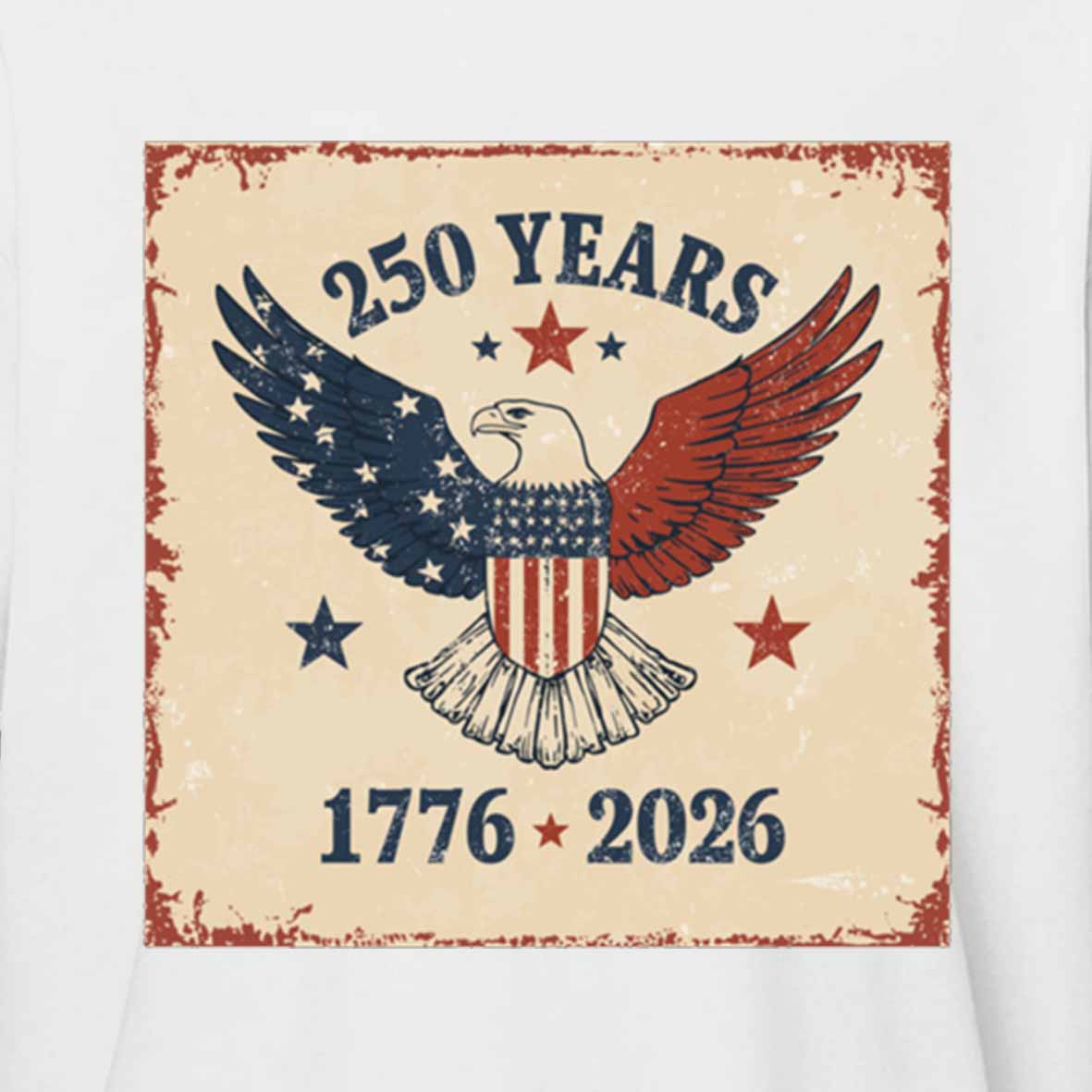 Maturelion American 250th Anniversary Cotton T-shirt