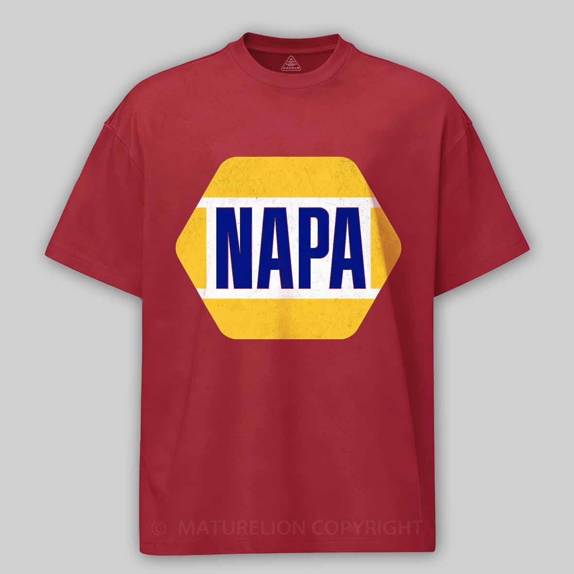 Maturelion Vintage Napa Automotive Parts 1965 Cotton T-shirt